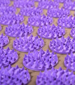 Hugger Mugger Mukta Mat 16" 25.5 Mm Extra Thick Gray/Purple