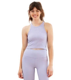 Cream Yoga Claire Racer Back Tank Top