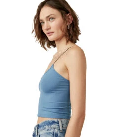 Free People Seamless Skinny Strap Crop Top Jeans