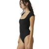 Free People Square Eyes Bodysuit Black
