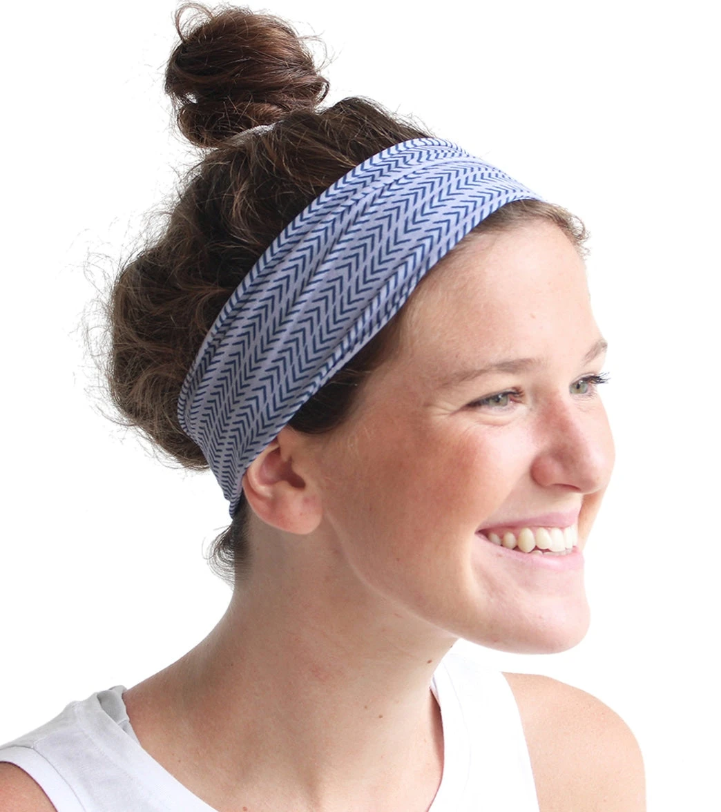 Aruna Project Reshma Headband Lilac Herringbone - Image 4