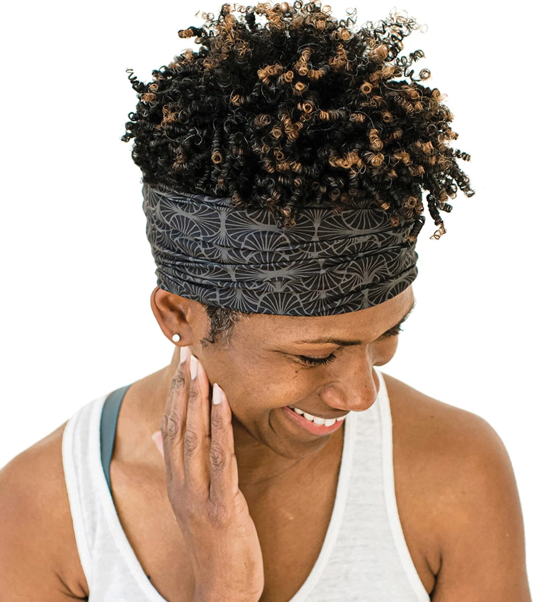 Aruna Project Rita Headbands Black Indian Print - Image 2