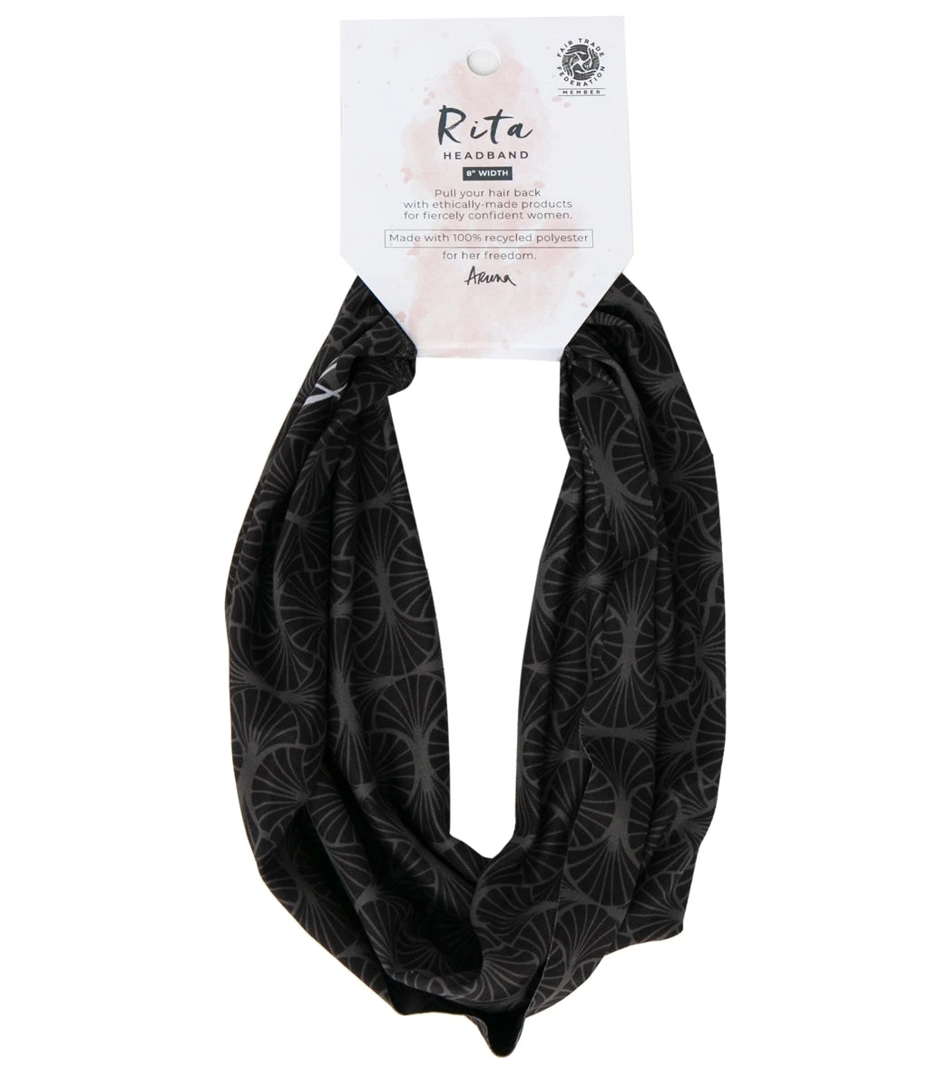 Aruna Project Rita Headbands Black Indian Print - Image 3