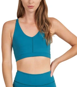 Thrive Societe Double Layer Racerback Bra Harbour Blue